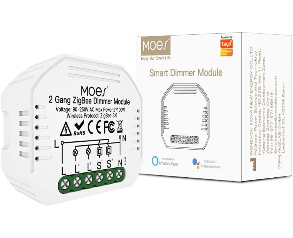 Moes MS-105B Mini Smart Dimmer, Zigbee